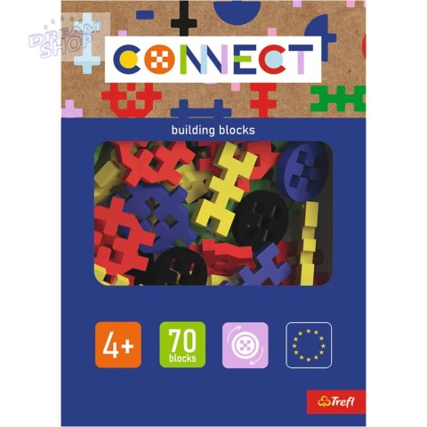 Zestaw klocków Connect - Basic Boy 70 elementów 4+ Trefl 61987