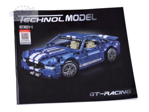 Klocki techniczne 1428-elementów auto wyścigowe GT RACING ZA5308