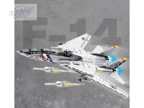 Klocki techniczne F-14 Tomcat 1600 elementów amerykański myśliwiec ZA5301