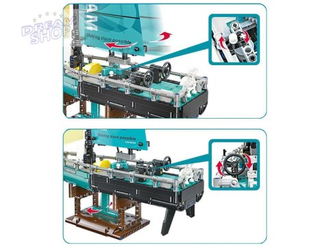 Klocki techniczne Jacht regatowy 675-elementów kolorowe klocki ZA5296
