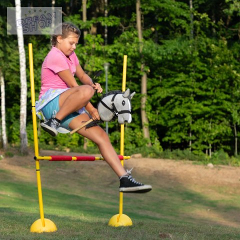 Hobby Horse Skippi - lekki koń na kiju - Szary A5 - prezent dla dziecka