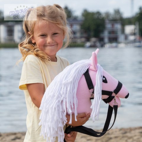 Skippi - lekki mały hobby horse A5 - różowy - prezent na dzień dziecka