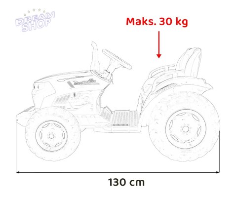 Pojazd Traktor GROW 1804 Ciemno Zielony