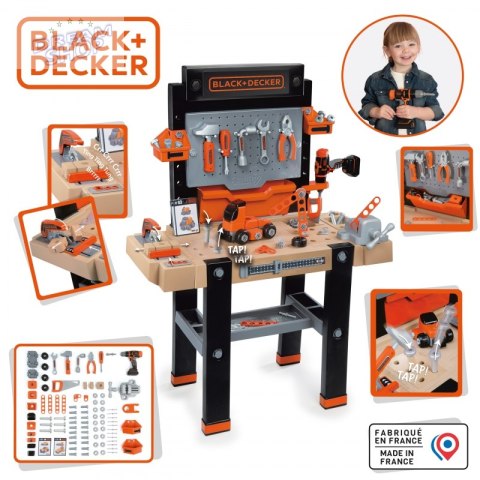 SMOBY Duży Warsztat Black & Decker Bricolo Ultimate + 92 Akcesoria