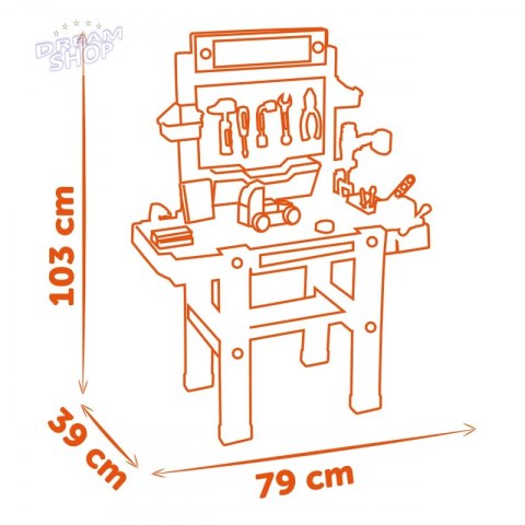 SMOBY Duży Warsztat Black & Decker Bricolo Ultimate + 92 Akcesoria