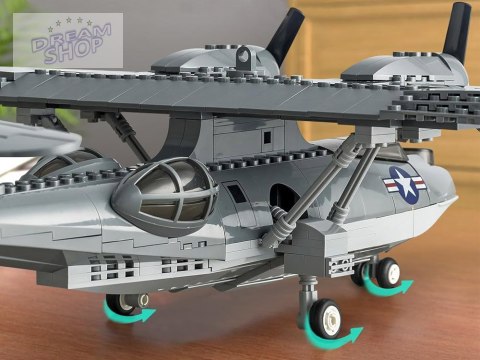 Klocki techniczne samolot bojowy PBY-5A Catalina 364 elementów ZA5322