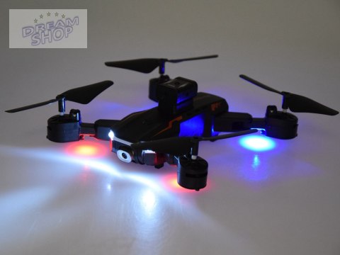 Quadrocopter Latający Dron model zdalnie sterowany składany + pilot RC0681