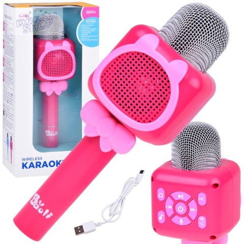 Bezprzewodowy Mikrofon dla dzieci KARAOKE nagrywanie Bluetooth IN0168