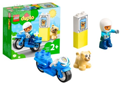 Klocki LEGO DUPLO TOWN Motocykl Policyjny 10967