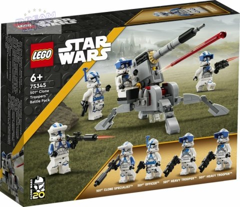 Klocki LEGO STAR WARS Zestaw bitewny- Żołnierze-klony z 501 legionu 75345