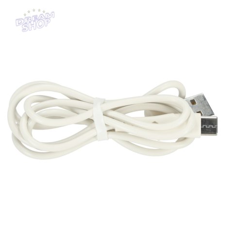 Lampka nocna dla dzieci silikonowa na baterie USB biała piesek leżący