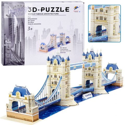 Puzzle 3D Tower Bridge 120-elementów Puzzle przestrzenne Londyn ZA5399