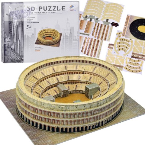 Puzzle 3D rzymskie Koloseum 84-elementy Puzzle przestrzenne ZA5401