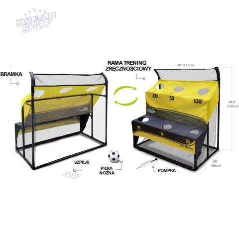 ZESTAW TRENINGOWY DO PIŁKI NOŻNEJ BRAMKA RAMA TRENINGOWA 2W1