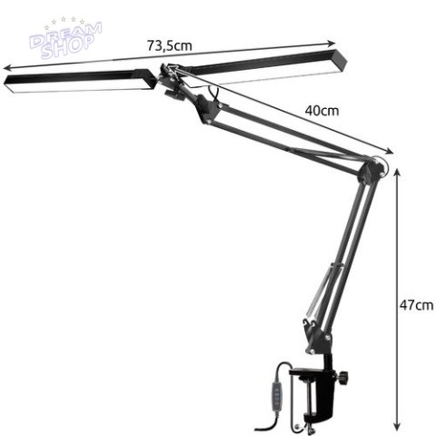 Lampka biurkowa kreślarska Izoxis 24223