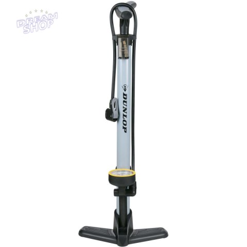 POMPKA WARSZTATOWO - ROWEROWA DUNLOP 160Psi (11Bar) Z MANOMETREM - SZARA POMPKA WARSZTATOWO - ROWEROWA DUNLOP 160Psi (11Bar) Z MANOMETREM - SZARA