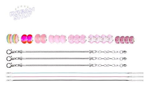 Zestaw Koraliki + zawieszki + bransoletki Prezentowe opakowanie ZA5206