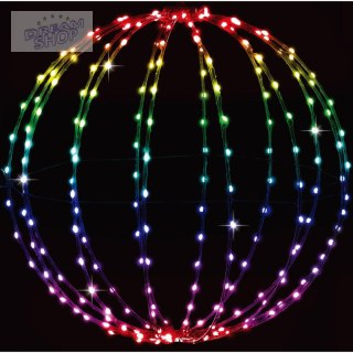 KULA DEKORACYJNA WISZĄCA 224LED RGB 50CM