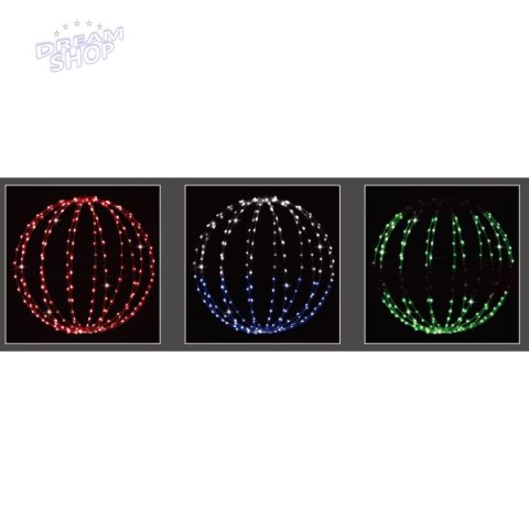 KULA DEKORACYJNA WISZĄCA 224LED RGB 50CM