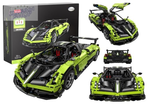 Klocki Konstrukcyjne Auto RC Rastar 1:8 Pagani Huyara BC Zielone 2896 Elementów