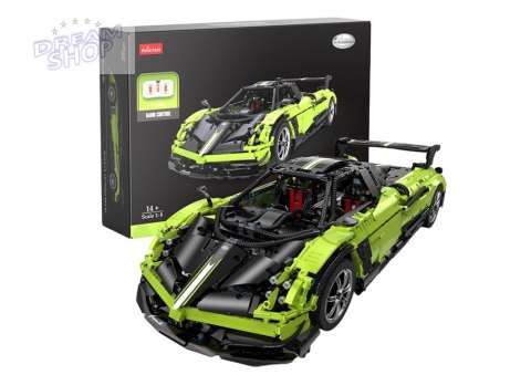 Klocki Konstrukcyjne Auto RC Rastar 1:8 Pagani Huyara BC Zielone 2896 Elementów