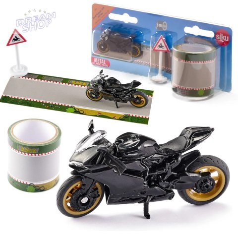 Siku Motor Ducati Panigale 1299 z taśmą jezdnia model metal S1601