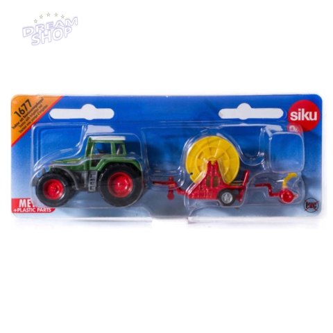 Siku Traktor z deszczownicą szpulową model metal S1677