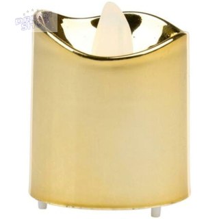 ZESTAW 4 ŚWIECZEK TEA LIGHT LED GOLD