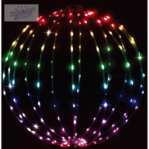 KULA DEKORACYJNA WISZĄCA 168LED RGB 40CM