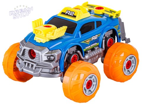 Sportowy, Terenowy Samochód do rozkręcania i skręcania 3w1 TUNING + Wkrętarka, Monster Truck