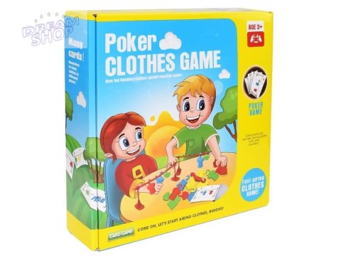 Edukacyjna gra na refleks "Poker Clothes Game", Układanka Ułóż Pranie Ubrania