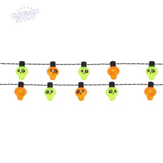 GIRLANDA HALLOWEEN CZASZKI 10LED