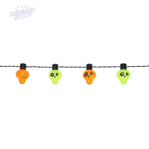 GIRLANDA HALLOWEEN CZASZKI 10LED