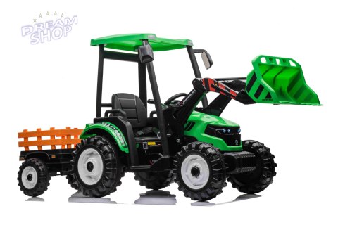 Pojazd MEGA Traktor D68 Z Przyczepką Zielony