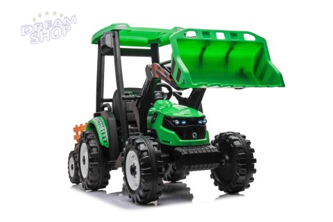 Pojazd MEGA Traktor D68 Z Przyczepką Zielony