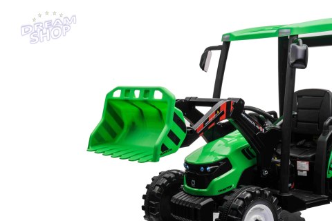 Pojazd MEGA Traktor D68 Z Przyczepką Zielony