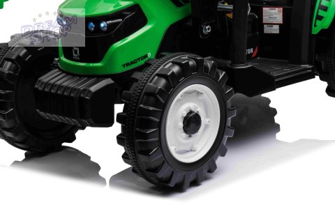 Pojazd MEGA Traktor D68 Z Przyczepką Zielony