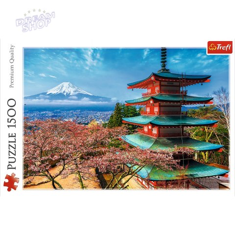 Puzzle krajobraz Góra Fudżi Japonia 1500 elementów Trefl 26132