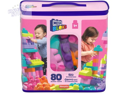 Fisher Price Pierwsze duże Klocki Mega Bloks 80 ele dla dzieci ZA5525