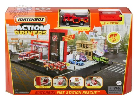 Mattel Matchbox Zestaw Straż Pożarna + Auto Jednostka Strażacka ZA5526