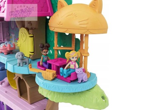 Mattel Polly Pocket Uroczy Domek na drzewie + laleczki zwierzątka ZA5529