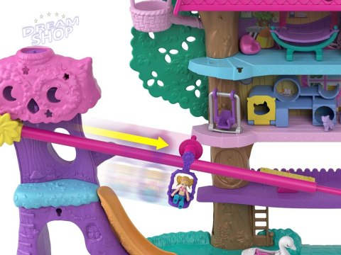 Mattel Polly Pocket Uroczy Domek na drzewie + laleczki zwierzątka ZA5529