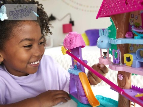 Mattel Polly Pocket Uroczy Domek na drzewie + laleczki zwierzątka ZA5529