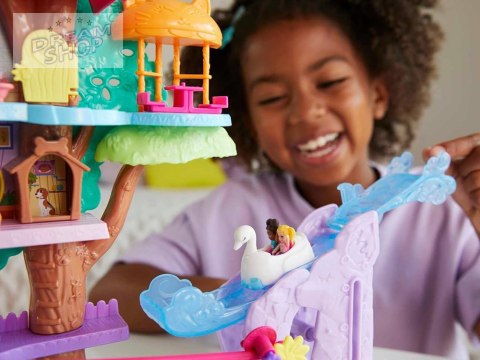 Mattel Polly Pocket Uroczy Domek na drzewie + laleczki zwierzątka ZA5529