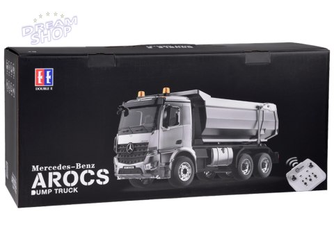 Mercedes Arocs METALOWA wywrotka sterowana EE ruchoma naczepa 1:20 RC0667