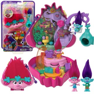 Zestaw Polly Pocket Trolls Trole zamykany domek Poppy HKV39 ZA5528