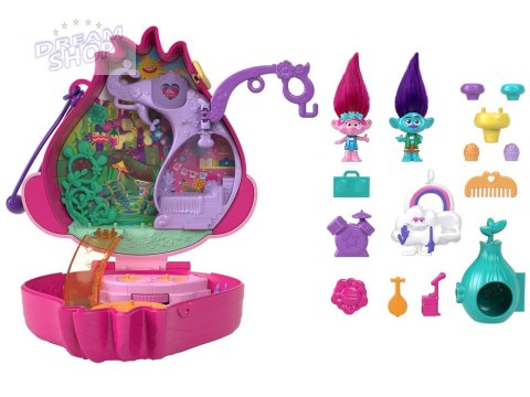 Zestaw Polly Pocket Trolls Trole zamykany domek Poppy HKV39 ZA5528