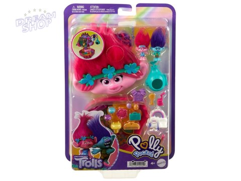 Zestaw Polly Pocket Trolls Trole zamykany domek Poppy HKV39 ZA5528