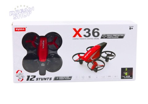 Dron RC X36 czerwony