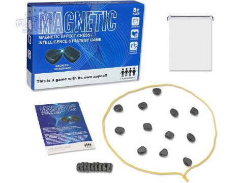 Gra Szachy Kamienie Magnetyczne Planszowa, Magnetyczna Gra Strategiczna, "Magnetic Chess"